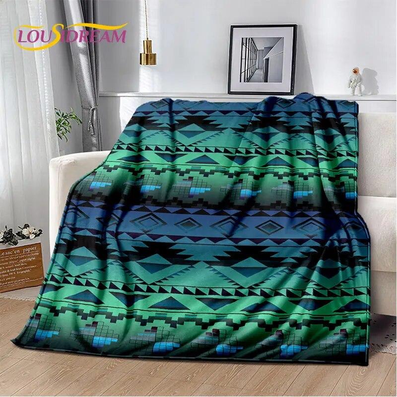 Nordic Bohemia Persia Series Soft Plush Blanket,Flannel Blanket Throw Blanket for Living Room Bedroom Bed Sofa Picnic Leisure