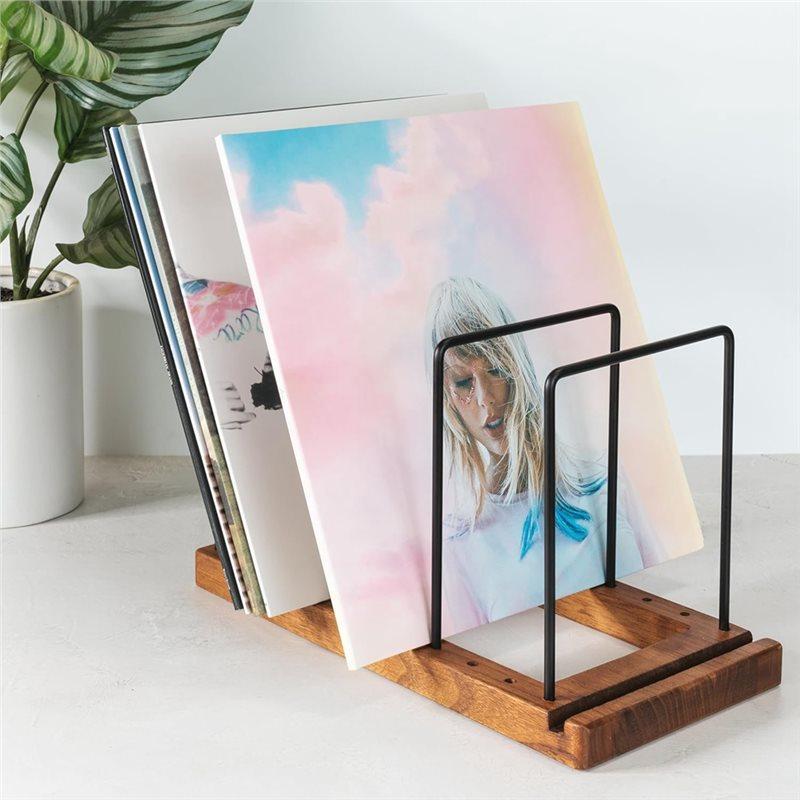 Good-LP Holder Stand Sturdy Vinyl Record Storage For Up To 75 Single Records, Organizes All Your Favorite Classical Albums