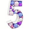 100CM Mosaic Number Frame 0-9 Balloon Filling Stand Number Marquee Frame Baby Shower Birthday Anniversary Party Decor