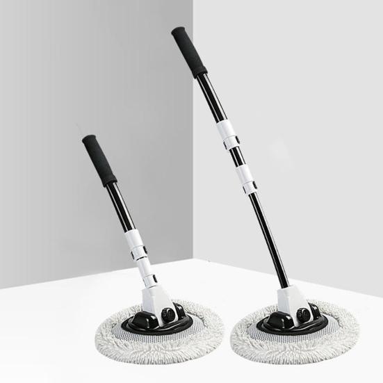 Yousheng 3-Section Telescopic Car Wash Mop Bendable Handle Car Wash Brush with Chenille & Microfiber Head Scratch-Free Cleaning Tool for Auto