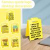 Funny Decor Creative Desk Signs With Inspirational Quotes, Perfect Humor And Motivation For Desk