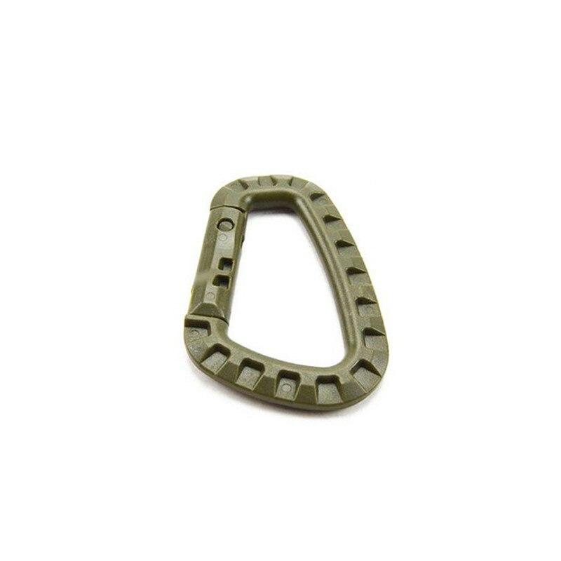 1 шт. D-образный карабин-зажим для альпинизма, крюк, система Molle для рюкзака, военный, для выживания, инструменты для улицы, аксессуары для кемпинга и альпинизма