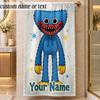 Beach TowelPoppy Playtime Custom Name Text Personalized Soft Towel for Beach Pool Indoor Home Decor Gift