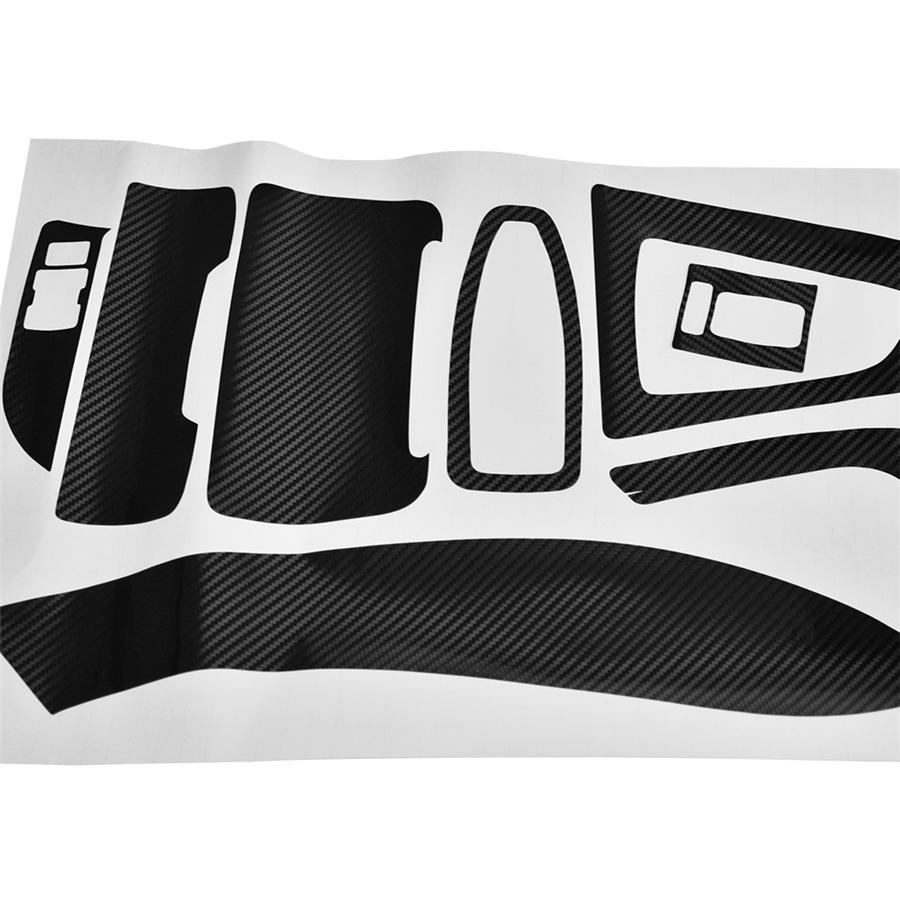 Сделай сам Набор наклеек для отделки салона BMW 3 серии F30 F31, наклейки, стиль «карбоновое волокно»