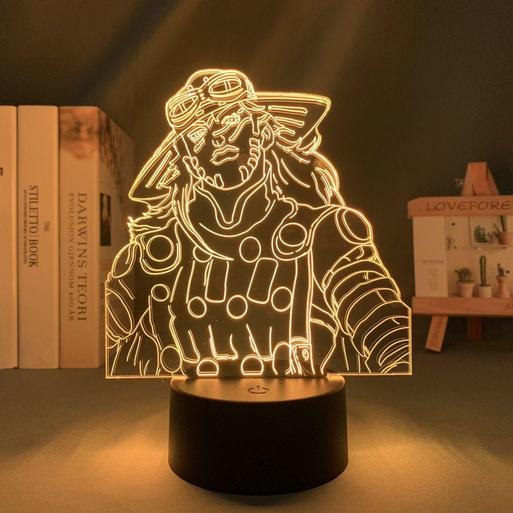 JoJo Bizarre Adventure Night Light JOJO Jolyne Figure Color Changing Lamp Cool Gift for Anime Fans