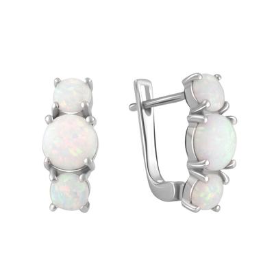 Серебряные серьги с опалом 1.797ct (2085751)
