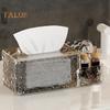 Tissue Box Paper Towel Holder Large Capacity Smooth Edge Burr-Free Luxury Style Paper Dispenser Desktop
