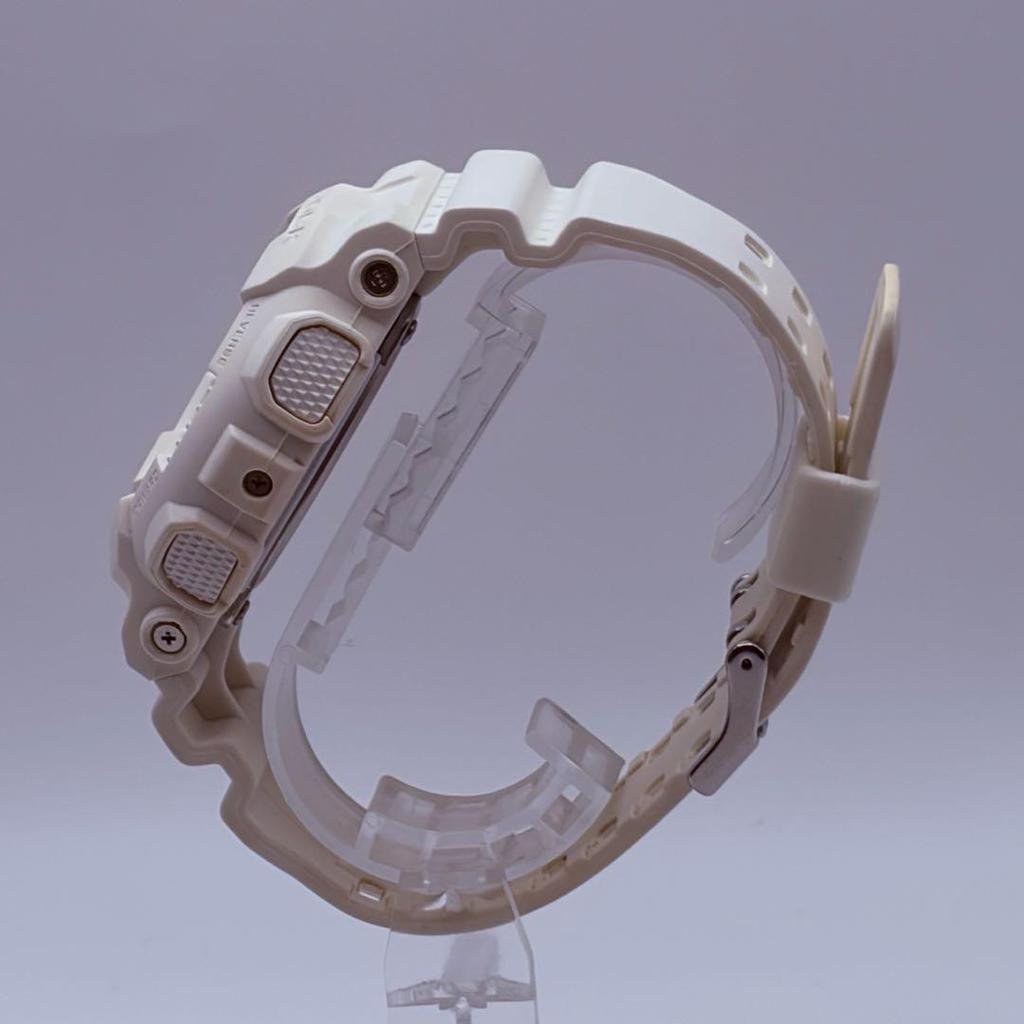 Б/У Новая батарея Мужские часы CASIO G-SHOCK Белые Аналогово-цифровые Рабочее состояние