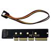 Cablecc NGFF NVMe AHCI SSD к 16X 8X 4X Low Profile SSD с питанием 3 см 110 мм x 1U Серверное крепление M.2 M-key PCI-E 3.0 Адаптер, Высота, 80 мм,