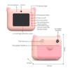 Cute Kids Instant Print Camera 1080P Digital Video Camera Dual Camera Lens 12MP 2.4 Inch LCD Screen