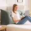 Headboard Wedge Pillow Triangular Headboard Cushion With Side Pocket Bed Bolster Pillow