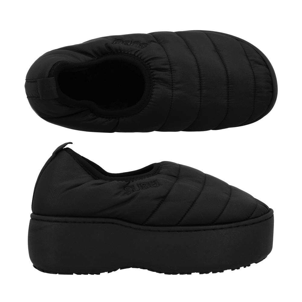 Subu Vamp Platform Black Slipper Sv 13