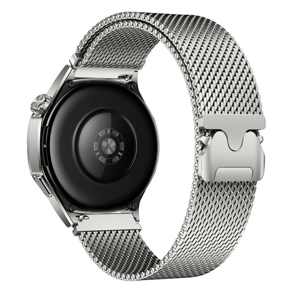 20-мм ремешок из нержавеющей стали для Amazfit Active 2 Samsung Galaxy Watch 7 6 5 Миланская петля для Huawei Watch 4 Pro GT 5 4 46мм