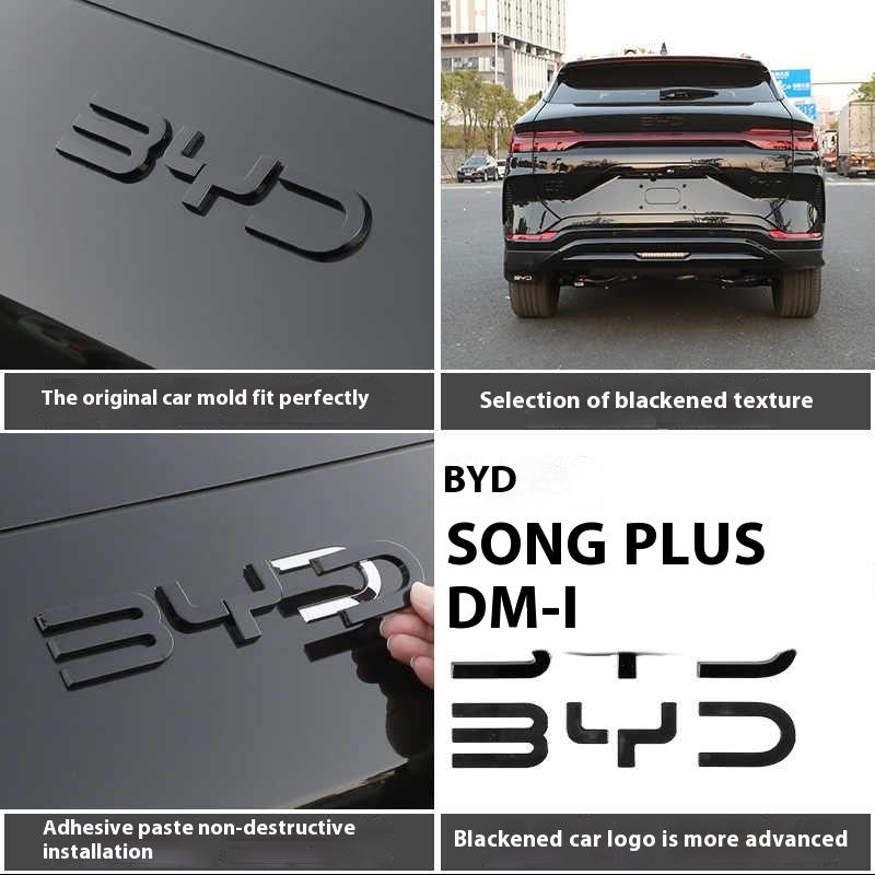 BGY1 Для BYD Song Plus DMI Seal U Sealion 6 Черный Передний Значок Модификация Черный Воин Значок Автомобиля Покрывающие Стиль Логотип