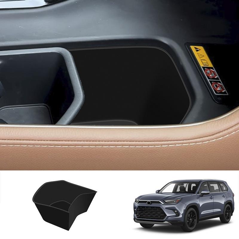 LHD for Toyota Grand Highlander 2024 2025 Silicone Rubber Center Conlose Gear Shift Panel Car Front Rear Water Cup Holder cover