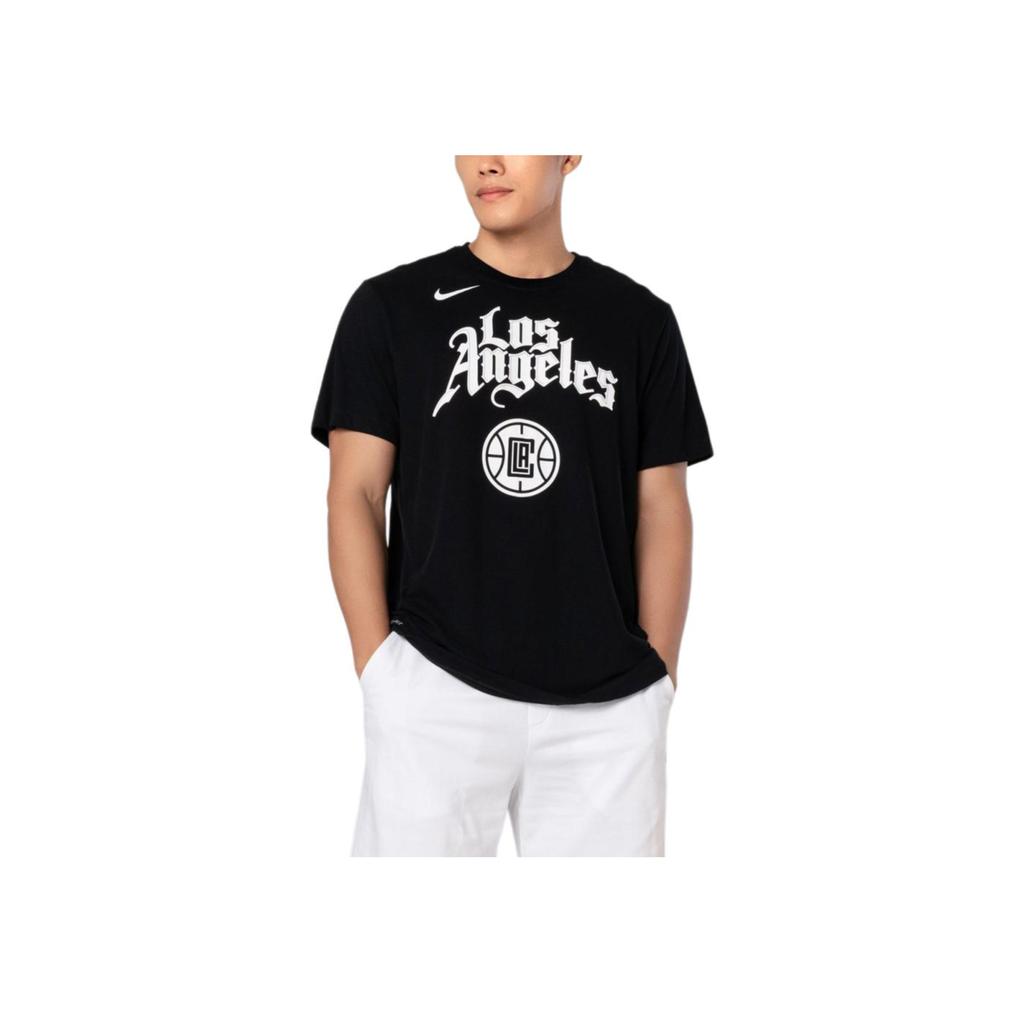 Nike Мужская футболка с коротким рукавом с баскетбольным принтом LA Clippers, черная CT9824-010