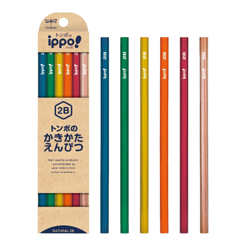 Карандаш Tombow ippo для письма 2B натуральный KB-KNN04-2B