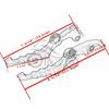 Custom Brake Lever REBEL CMX300 CMX500 Motorcycle Adjustable Shorty Black White Electroplated Finish