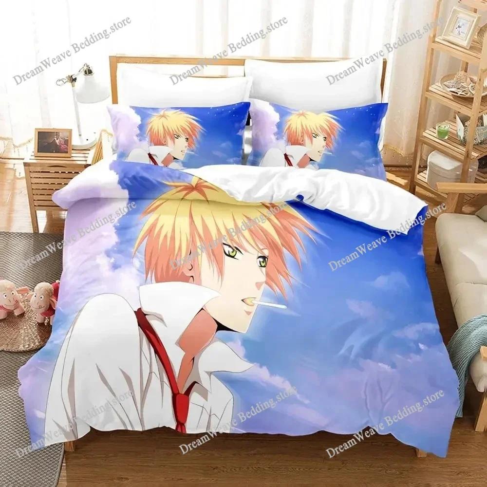Kaichou Wa Maid-sama Комплект постельного белья Пододеяльник Комплект для кровати Чехол для одеяла Наволочка Одеяло Размер King Queen Мальчики Взрослые Домашний текстиль963
