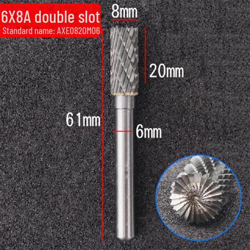 6mm Handle Tungsten Steel Grinding Head Carbide Rotary File for Polishing and Milling