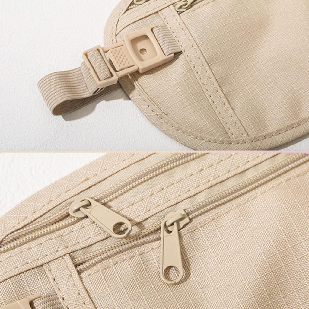 Спортивная поясная сумка для бега, невидимая дорожная поясная сумка, кошелек для паспорта и денег, поясная сумка, скрытый защитный кошелек, подарочный набор, кошелек для денег