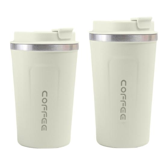 Герметичная кофейная чашка большой емкости 380/500 мл с крышкой, вакуумная термокружка с двойными стенками из нержавеющей стали