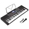 RiZKiZ Electronic Keyboard 350 Types of Instrument 61 Types of Keyboard Microphone LCD Automatic Hobbies [61 Keys] Tones, Rhythm, Percussion,