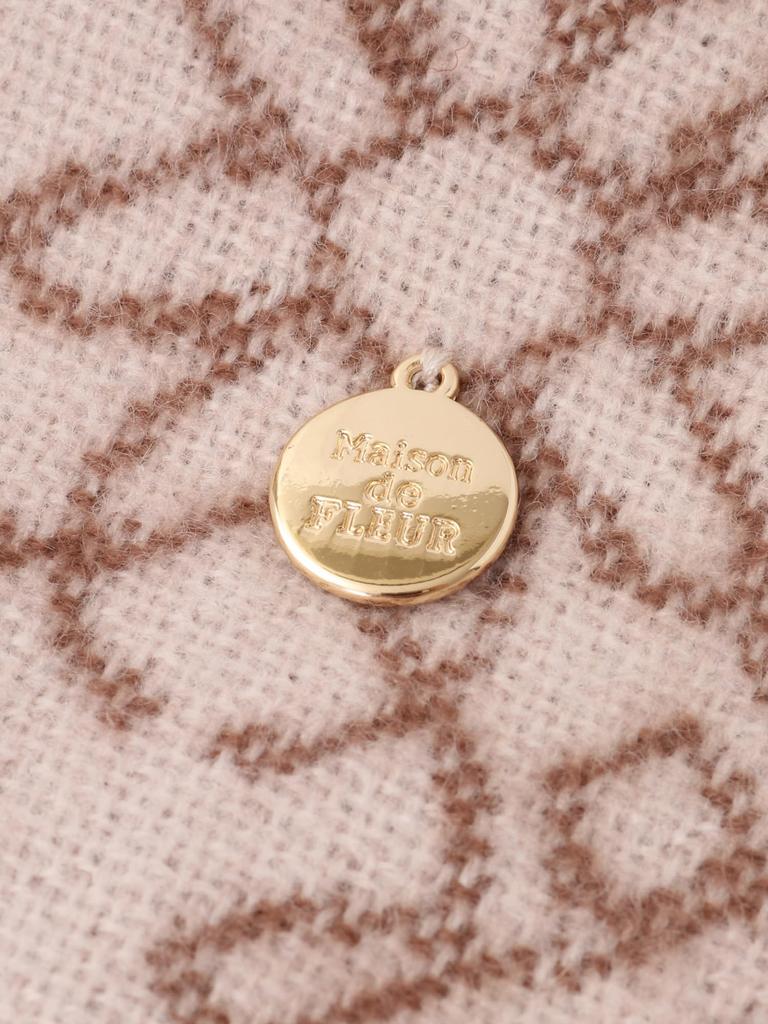 De Apparel FLEUR Monogram Stole Ivory [Maison Fleur] Women's