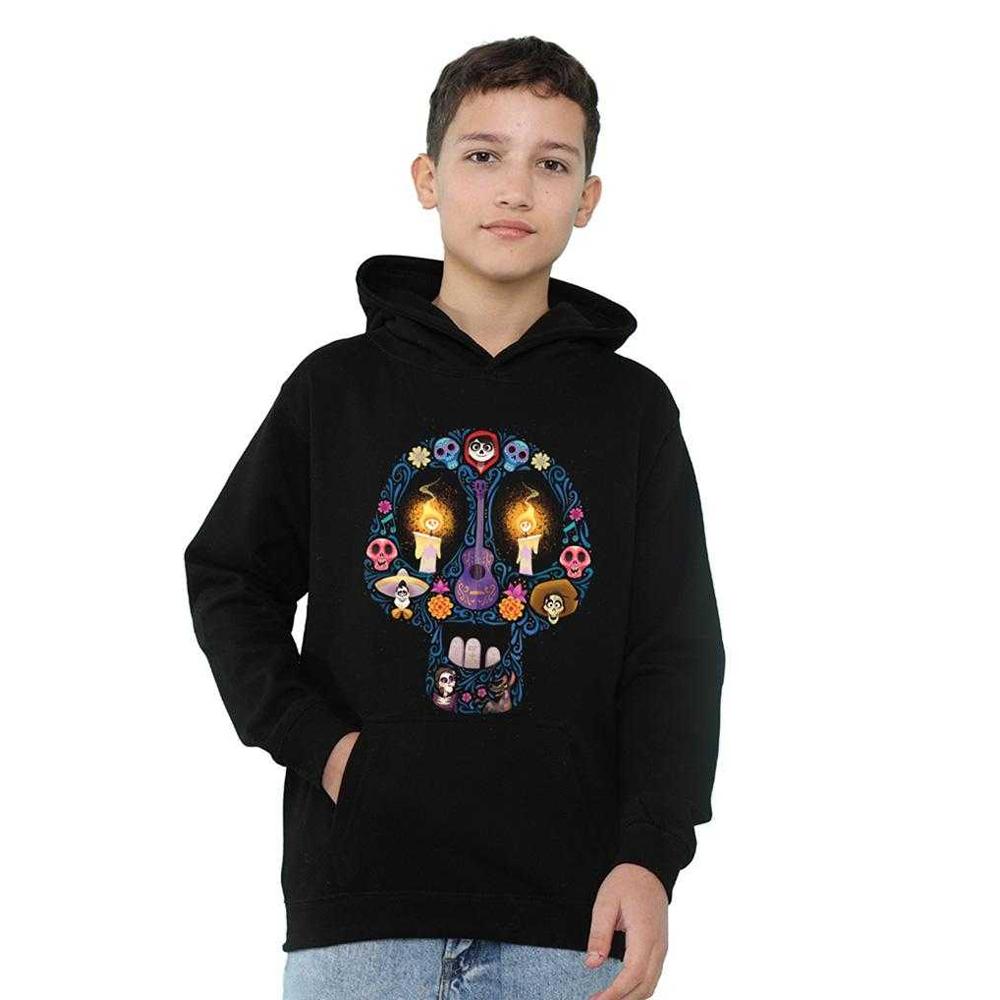 Coco Childrens/Kids Day Of The Dead Skull Ernesto Miguel Hector Hoodie