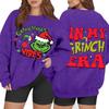 Women's Casual Fashion Long Sleeve Christmas Printed Round Neck Sweatshirt Top