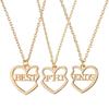 Friends Pendant Memorial Jewelry Heart-shaped Pendant Love Couple Necklace Valentine's Day Necklace