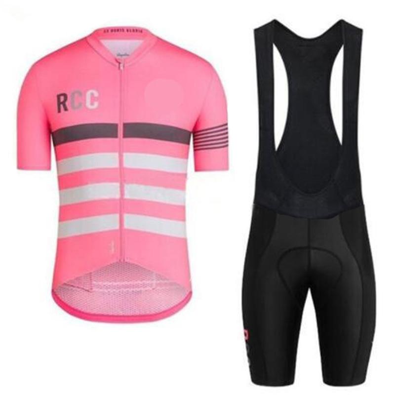 Pink RCC Cycling Jersey Set Short Sleeve for Men Bike Sportswear Sets Summer Maillot Ciclismo Hombre Bicycle Clothing 2026
