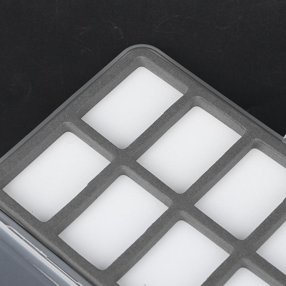 Магнитный ящик для хранения рыболовных снастей из ABS, чехол для рыболовных крючков и приманок с пенопластовым аксессуаром, 12 сеток