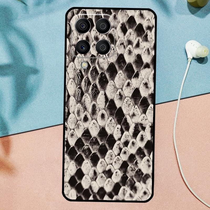 Текстура змеиной кожи для чехла Samsung Galaxy M33 M35 M55 M15 M12 M13 M14 M34 M54 M53 M21 M31 M11 M32 M52 M06 M16