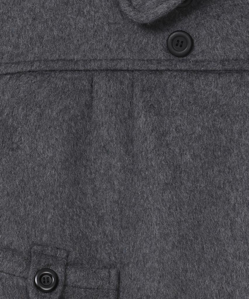 BAUF Round Shirred Short Coat [Charcoal]