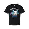 Unisex Bookish Panda Graphic Tee With Glasses And Stack Of Books