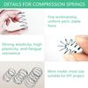 304 Stainless Steel Compression Spring Assortment Kit Box with 15 Sizes Small Springs for Mechanical Repairs DIY Home Projects