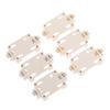 10Pcs White Housing Gold-Plated Tin-Plated Button Battery Holder For Cr2032 Cr2025 Bs-6 Smd Button Battery Holder Socket Cases