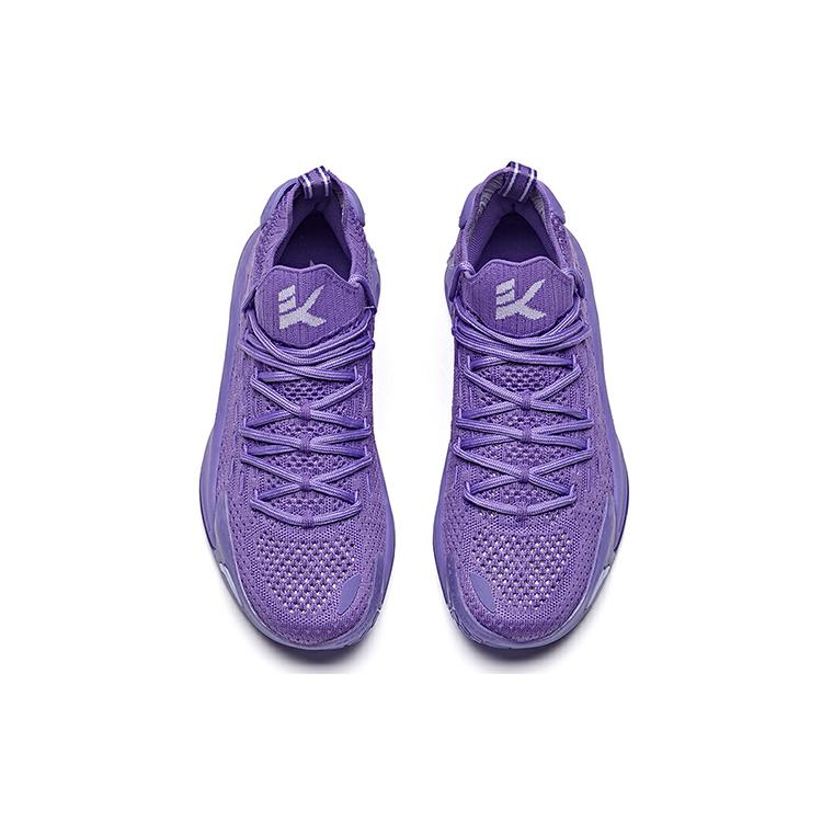 Anta KT5 Thompson Low For Girls Cushioning Slip Resistant Abrasion Resistant Mid top Basketball Shoes Women's Purple 122021102-6