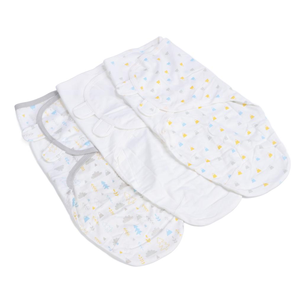 3pcs Baby Swaddle Sleep Sacks Cotton Swaddle Blanket for 0 To 2 Months Old Newborn Forest
