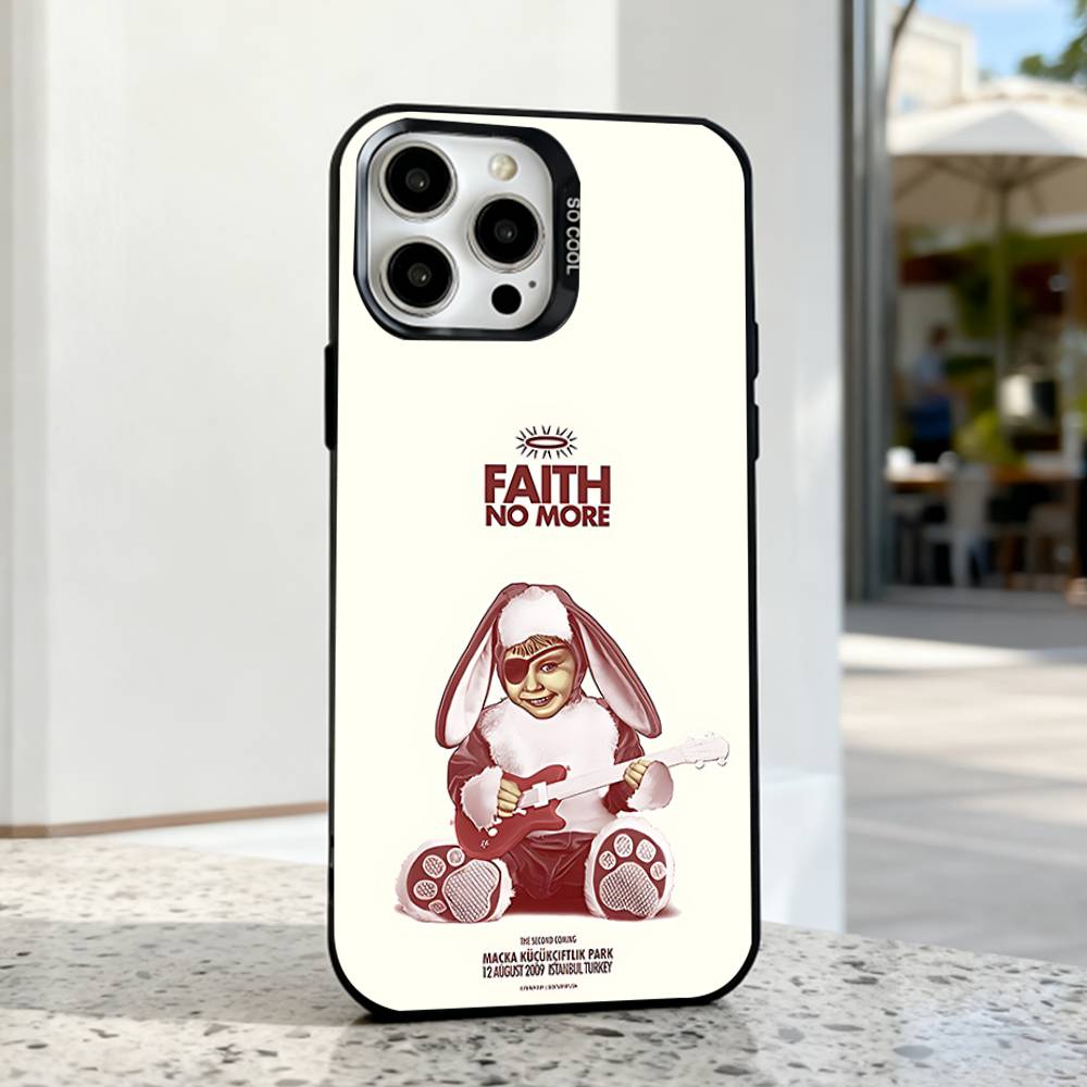 Faith No More MUSIC  Phone Case For iPhone 17,16,15,14,13,12,11,Pro,Max,Plus,E,Air,Mini Black IMD Cover