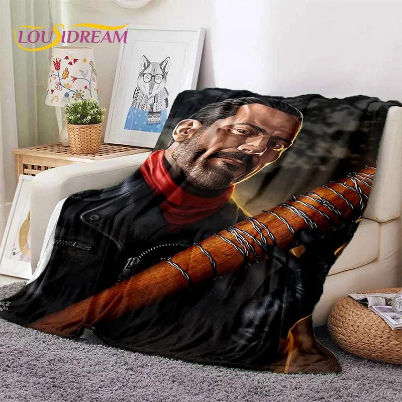 The Walking Dead Lincoln TWD Soft Flannel Blanket for Beds Bedroom Sofa Picnic,Throw Blanket for Cover Outdoors Leisure Nap Gift