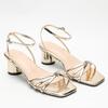 Women's Cross-strap Summer New Fashion Versatile Square Head Open-toed High-heeled Sandals