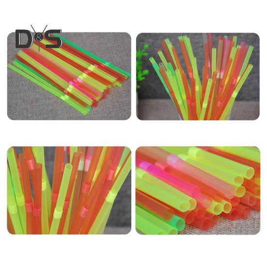 100 шт. гибкие пластиковые трубочки одноразовые питьевые трубочки разных цветов 21 см гибкие полосатые трубочки для сока для вечеринок и мероприятий
