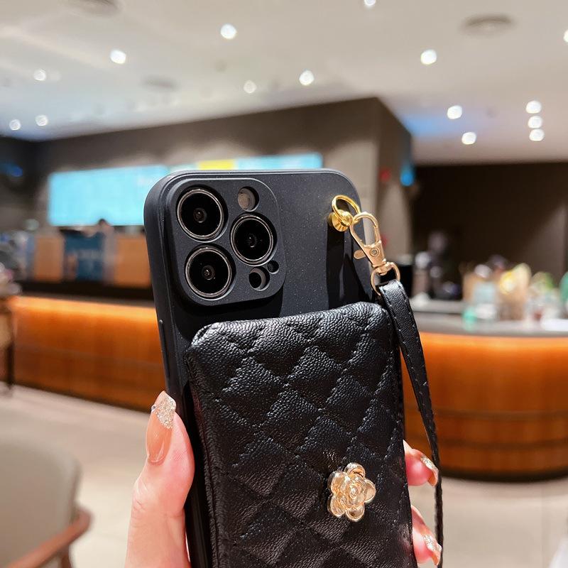 Бренд Tide подходит для чехла на телефон Apple 17pro с рисунком камелии, iPhone16, сменный кошелек-сумка 13, новый 11, через плечо