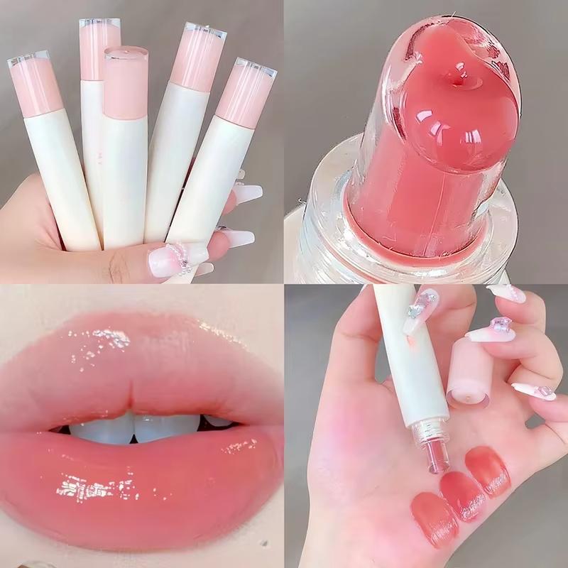 Pink Lip Jelly Essence Hydrating Lipstick Lip Gloss Mirror Lips Gloss Lipstick Tender Student Make Up Korean Cosmetics Lip Gloss