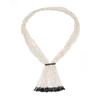 Metal Chain Multi-Layer Beads Necklace Gold Tassel Collarbone Chain Multi Layer Choker  Women