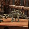 Retro Brass Spinosaurus Dinosaur Statue Ornament Tea Pet Home Decor Crafts Accessories Car Decoration Animal Figurines Miniature