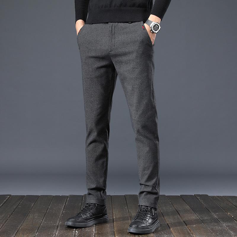2024 Осень Новые Универсальные Деловые Свободные Прямые Дышащие Устойчивые К Морщинам Повседневные Брюки Для Мужчин
