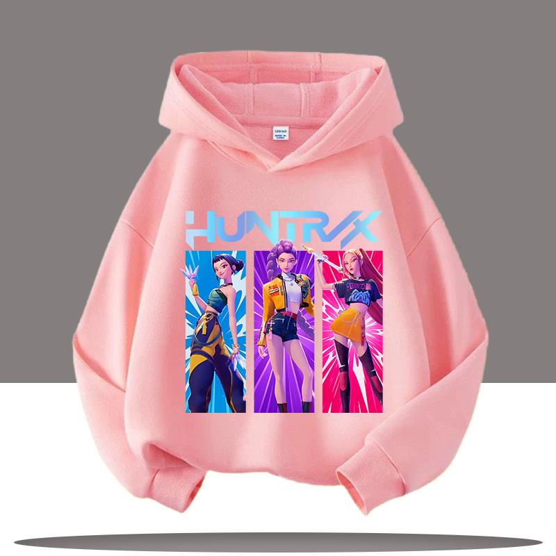 Autumn 3D KPop Demon Hunters Printed Hoodies Fashionable Casual Sports Long Sleeved Children's Boy and Girl Kids Unisex Hooded Sweatshirts
